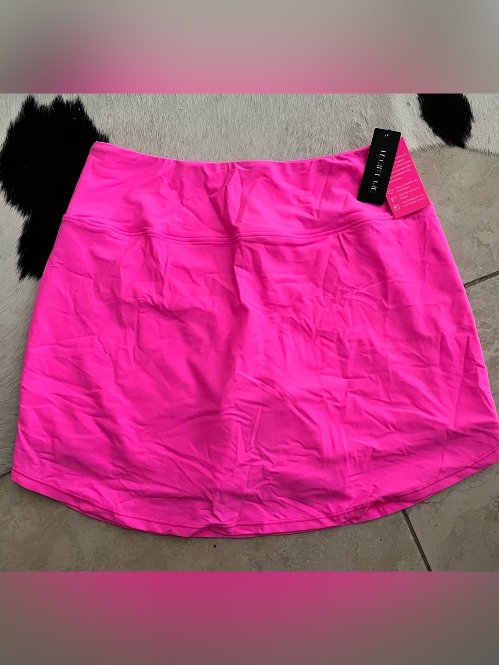 Tempt Me Hot Pink Women's Swim Coverup Skort